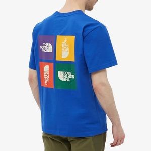 New with tags TH North Face color block blue T-shirt